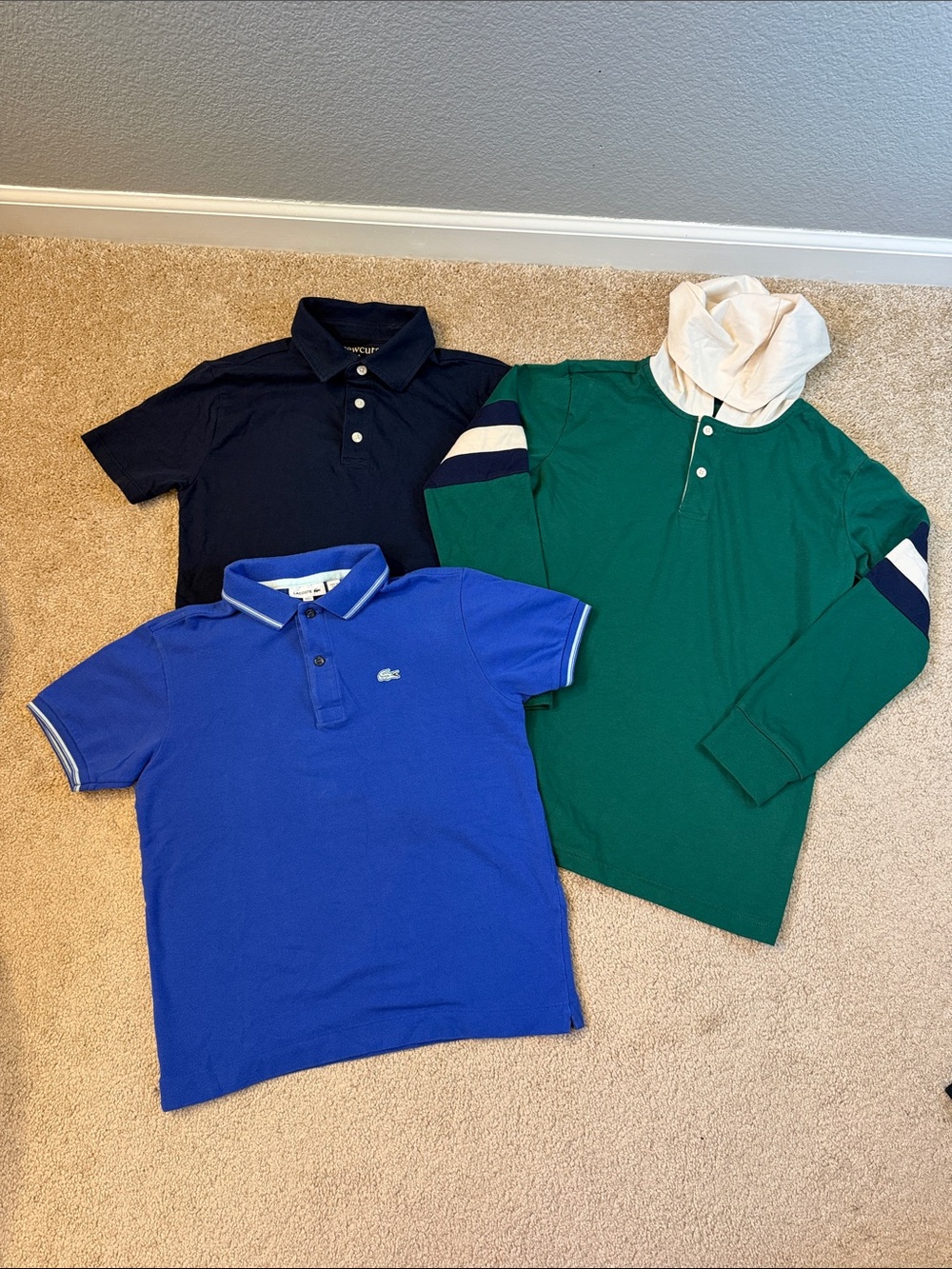 Lacoste Crewcuts Children’s Place Boys' Bundle Polo Pack Size 10/12